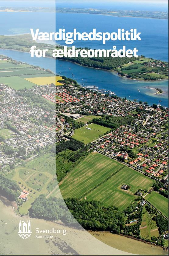 Foto af forsiden af Værdighedspolitikken for ældreområdet