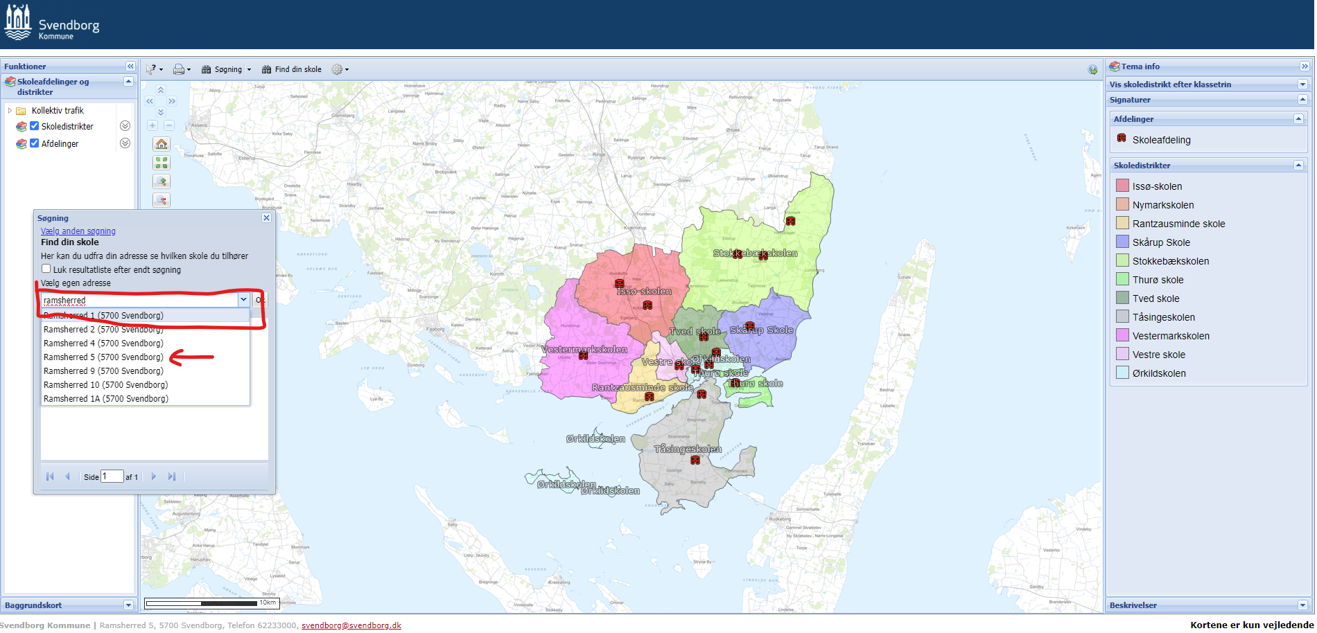 Kortinfo - find din adressew